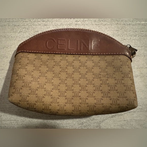 Celine Macadam PVC Leather Cosmetic Pouch - Picture 2 of 9